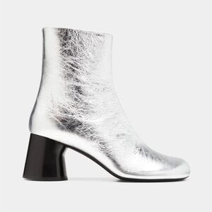 BRAND NEW IN BOX - KHAITE Admiral ankle boot in silver